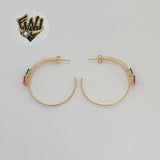 (1-2945-2) Laminado Oro - Medio Aros Circón - BGF