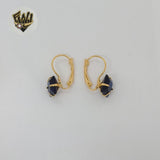 (1-1183) Gold Laminate - Zircon Earrings - BGO