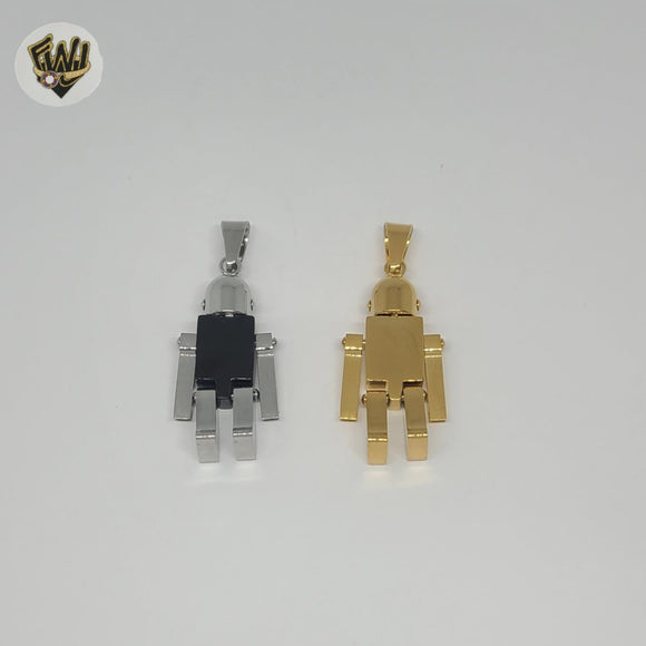 (4-2361) Stainless Steel - Robot Pendants.