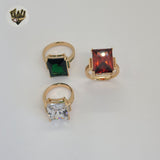 (1-3127-2) Gold Laminate - Rose Gold Zircon Ring - BGO