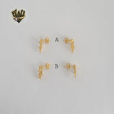 (1-1113-2) Gold Laminate - Kids Earrings - BGF