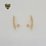 (1-1206-1) Gold Laminate - Long Earrings - BGF