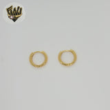 (1-2503-1) Laminado dorado - Huggies lisos clásicos de 15 mm - BGO