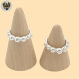 (2-5043) 925 Sterling Silver - Balls Ring