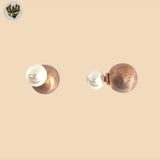 (2-3442) 925 Sterling Silver - Ball Piecing Earrings.