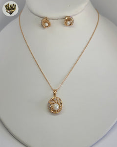 (1-6295-1) Gold Laminate - Pearl Set - BGO