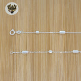 (2-8048-A) 925 Sterling Silver - 3mm Alternative Rolo Link Chain.