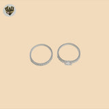 (2-5244) 925 Sterling Silver - Wedding Ring