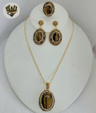 (1-6276-1) Gold Plated - Stones and Zircon Set - 20".