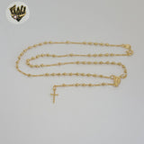 (1-3323-1) Gold Laminate - 2.5mm Virgin Rosary Necklace - 18" - BGF.