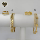 (MBRA-26) Acero Inoxidable - Brazalete con Anillo.