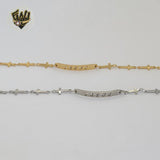 (4-4136) Stainless Steel - 5m Religious Link Bracelet.