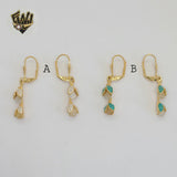 (1-1190) Gold Laminate - Ladybug Earrings - BGO