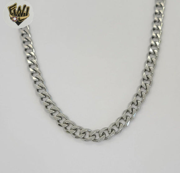 (4-3183-S) Stainless Steel - 6mm Curb Link Chain.