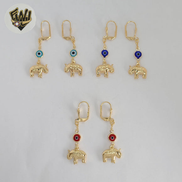 (1-1244-1) Gold Laminate - Long Earrings - BGF