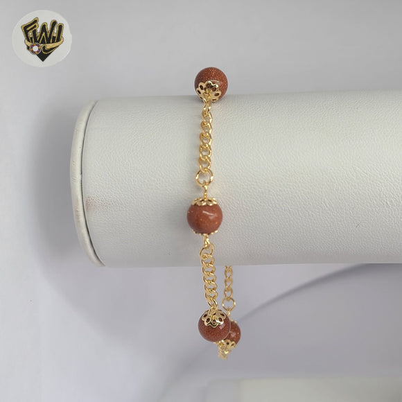 (1-0775-4)Gold Laminate - 3mm Venturina Bracelet - 7.5