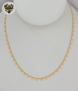 (1-6195-1) Gold Laminate - Curb Link Heart Necklace - BGF