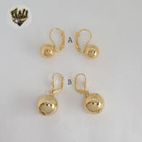 (1-1032) Gold Laminate - Balls Earrings - BGF