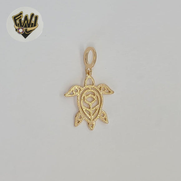 (1-2120-1) Gold Laminate - Turtle Pendant - BGF