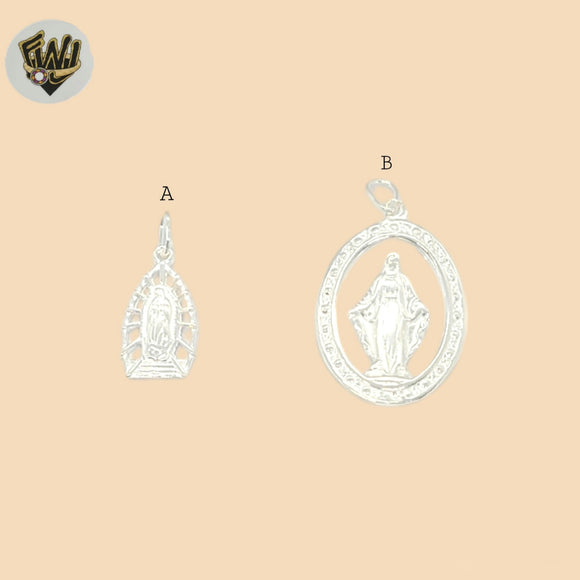 (2-1092) 925 Sterling Silver - Religious Pendants.