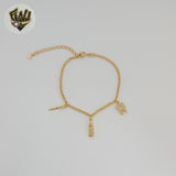 (1-0775-5)Gold Laminate - 2.5mm Dentist Bracelet - 7" - BGF