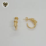 (1-2961-3) Aros de cuerda trenzada laminados en oro - BGF