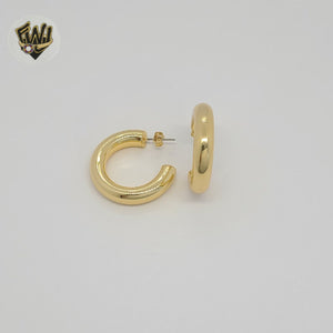 (1-2756-2) Gold Laminate - Plain Half Hoops - BGO