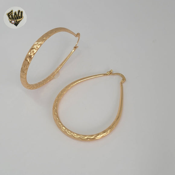 (1-2753-1) Gold Laminate - Oval Hoops - BGO