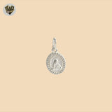 (2-1087) 925 Sterling Silver - Sacred Heart of Maria Pendants.