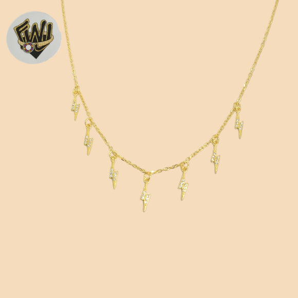(2-66122-2) Gold Over - 1mm Link Charms Necklace.