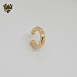 (1-2649-2) Pendientes de puño grueso laminados en oro - BGF