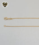 (1-6401) Laminado de oro - Collar de mariposa con eslabones curb - BGF