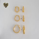 (1-2546) Gold Laminate Hoops - BGO