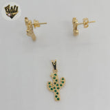 (1-6018-2) Gold Laminate - Cactus Zircon Set - BGF