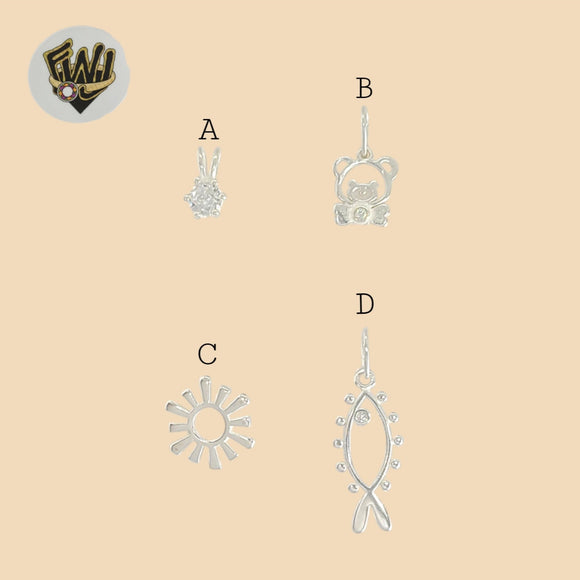 (2-1206) 925 Sterling Silver - Small Pendants.