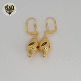 (1-1032-2) Gold Laminate - Dangle Earrings - BGO