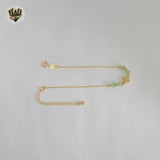 (1-0791) Gold Laminate - Four Leaf Bracelet - 7" - BGF