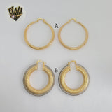 (1-2720) Gold Laminate Hoops - BGO