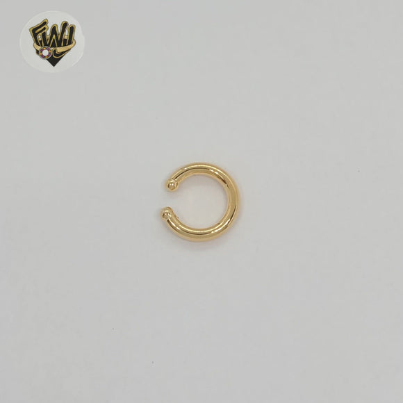 (1-2637-4) Gold Laminate - Plain Cuff Earrings - BGF