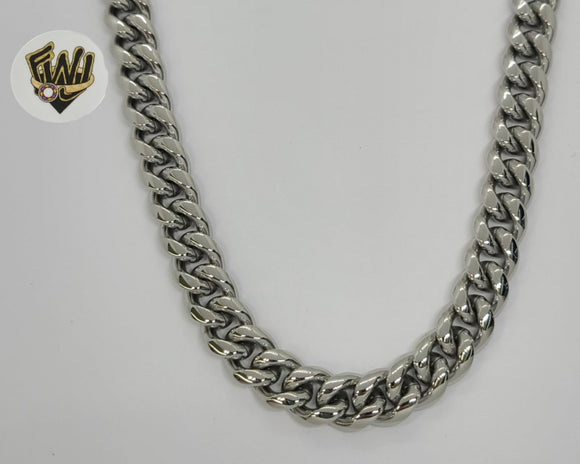(4-3279-S) Stainless Steel - 10mm Curb Link Chain.