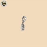 (2-1545) 925 Sterling Silver - Tiny Rose Pendant.