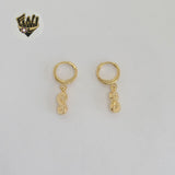 (1-1173-1) Gold Laminate - Infinity Dangle Earrings - BGF