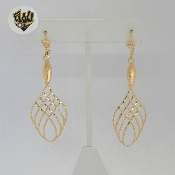 (1-1242-6) Gold Laminate - Long Earrings - BGF
