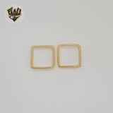 (1-3008-1) Gold Laminate - Square Carved Ring - BGF