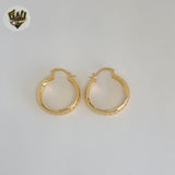 (1-2708-1) Gold Laminate - Heart Hoops - BGF