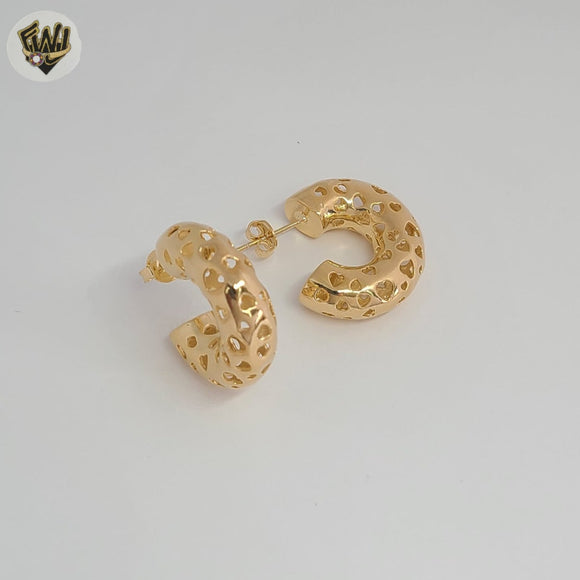 (1-2929) Gold Laminate - Carved Half Hoops - BGF