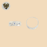 (2-5102-3) 925 Sterling Silver - Evil Eye Band Ring