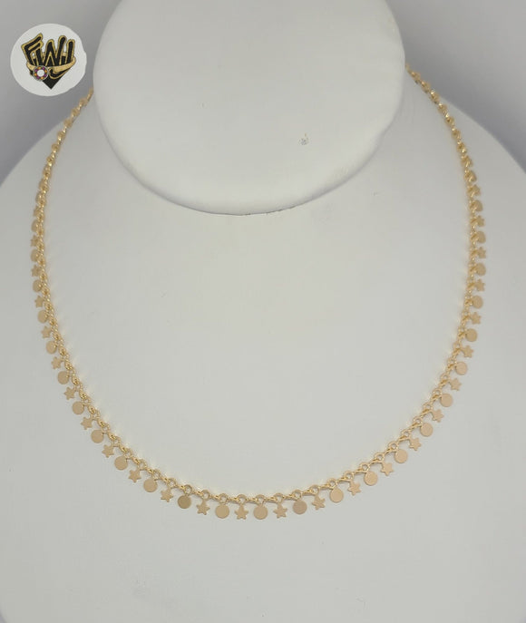 (1-6520) Gold Laminate - Charms Necklace - BGF