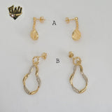 (1-1179-1) Gold Laminate - Long Earrings - BGF