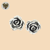 (2-5047) 925 Sterling Silver - Chunky Rose Ring.